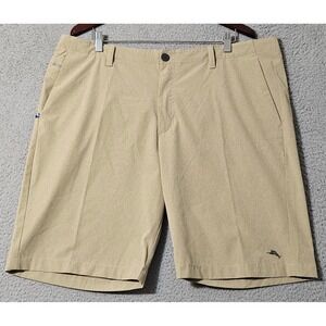 Tommy‎ Bahama Hybrid Chino Shorts Tan Khaki Stretch Men's Size 40 x 10